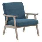 Fauteuil rembourré en tissu de style Mid-Century