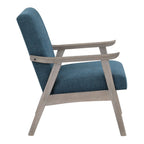 Fauteuil rembourré en tissu de style Mid-Century