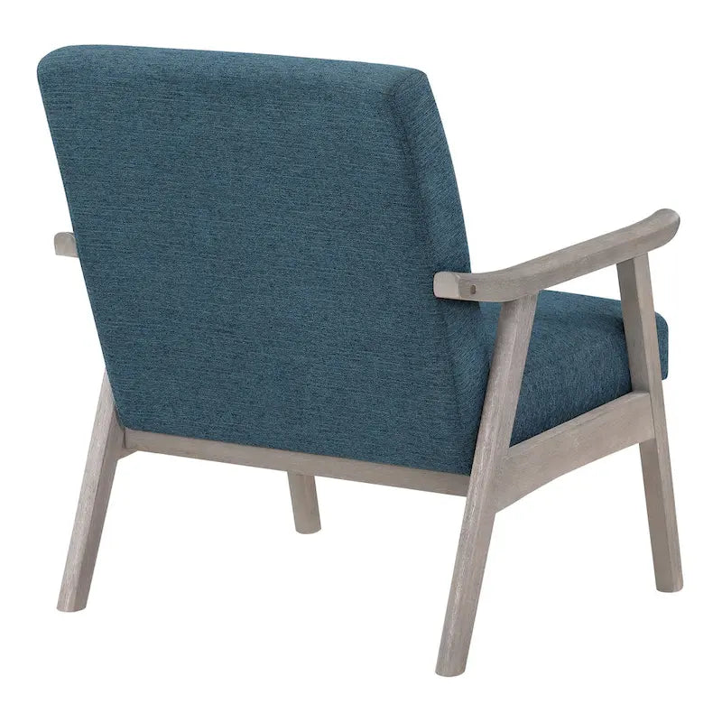 Fauteuil rembourré en tissu de style Mid-Century