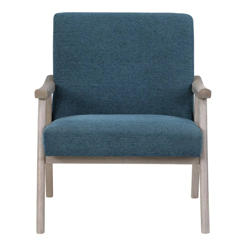Fauteuil rembourré en tissu de style Mid-Century