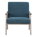 Fauteuil rembourré en tissu de style Mid-Century