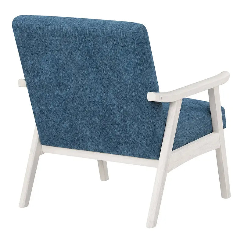 Fauteuil rembourré en tissu de style Mid-Century
