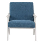 Fauteuil rembourré en tissu de style Mid-Century