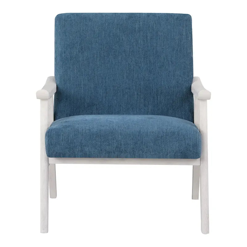 Fauteuil rembourré en tissu de style Mid-Century