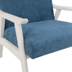 Fauteuil rembourré en tissu de style Mid-Century