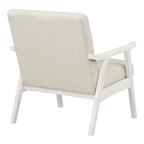Fauteuil rembourré en tissu de style Mid-Century