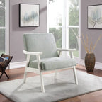 Fauteuil rembourré en tissu de style Mid-Century
