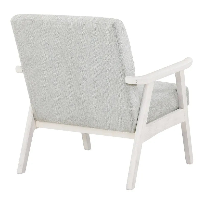 Fauteuil rembourré en tissu de style Mid-Century