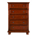 Commode 5 tiroirs merisier