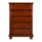 Commode 5 tiroirs merisier
