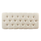 Banc de rangement capitonné