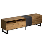 Meuble TV pour téléviseur de 80 pouces avec double espace de rangement