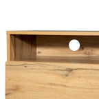 Meuble TV pour téléviseur de 80 pouces avec double espace de rangement