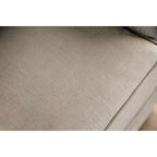 Canapé capitonné marron en chenille avec clous décoratifs