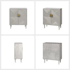 Meubles TV de rangement modernes avec étagères réglables - Lot de 2