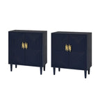 Meubles TV de rangement modernes avec étagères réglables - Lot de 2