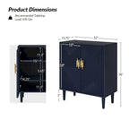 Meubles TV de rangement modernes avec étagères réglables - Lot de 2