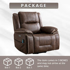 Fauteuil releveur avec massage, chauffage, porte-gobelet et port USB