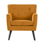 Fauteuil d'appoint capitonné en velours