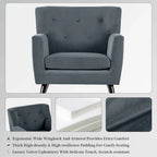 Fauteuil d'appoint capitonné en velours