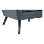 Fauteuil d'appoint capitonné en velours
