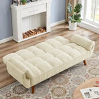 Canapé Futon Convertible Rembourré de 75,39 Pouces