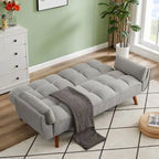 Canapé Futon Convertible Rembourré de 75,39 Pouces