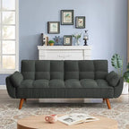 Canapé Futon Convertible Rembourré de 75,39 Pouces