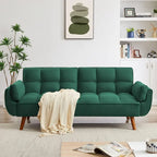 Canapé Futon Convertible Rembourré de 75,39 Pouces