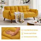 Canapé Futon Convertible Rembourré de 75,39 Pouces
