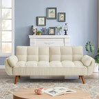 Canapé Futon Convertible Rembourré de 75,39 Pouces