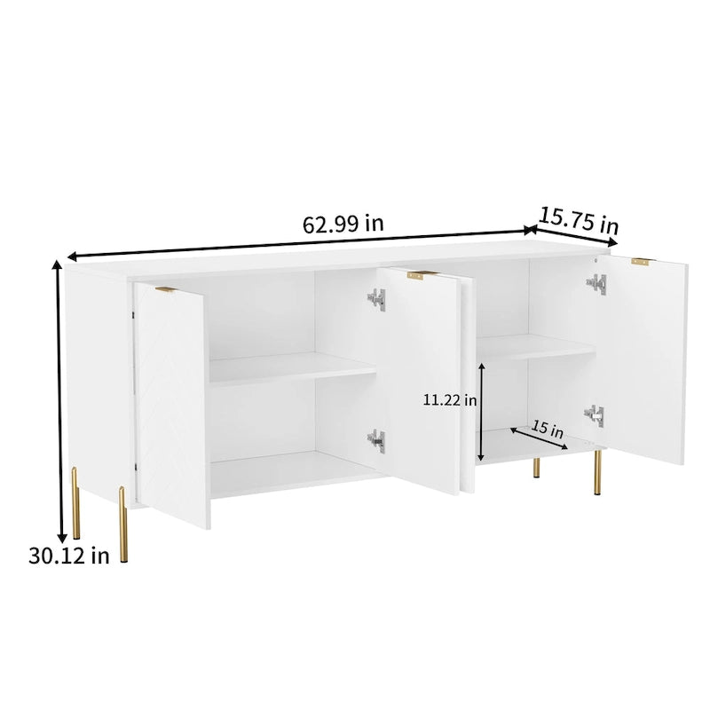 Bahut 4 portes moderne