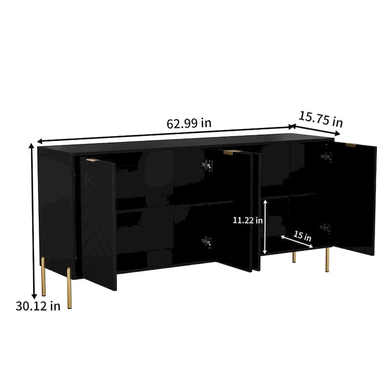 Bahut 4 portes moderne