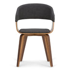Chaise de salle à manger en bois courbé de style Mid-Century Modern