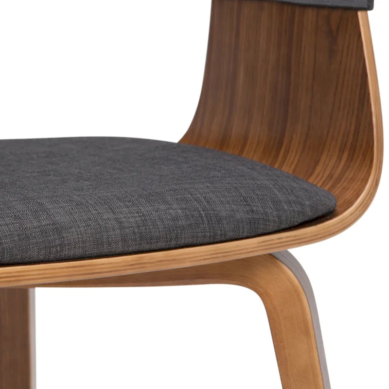 Chaise de salle à manger en bois courbé de style Mid-Century Modern