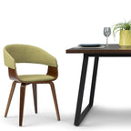 Chaise de salle à manger en bois courbé de style Mid-Century Modern