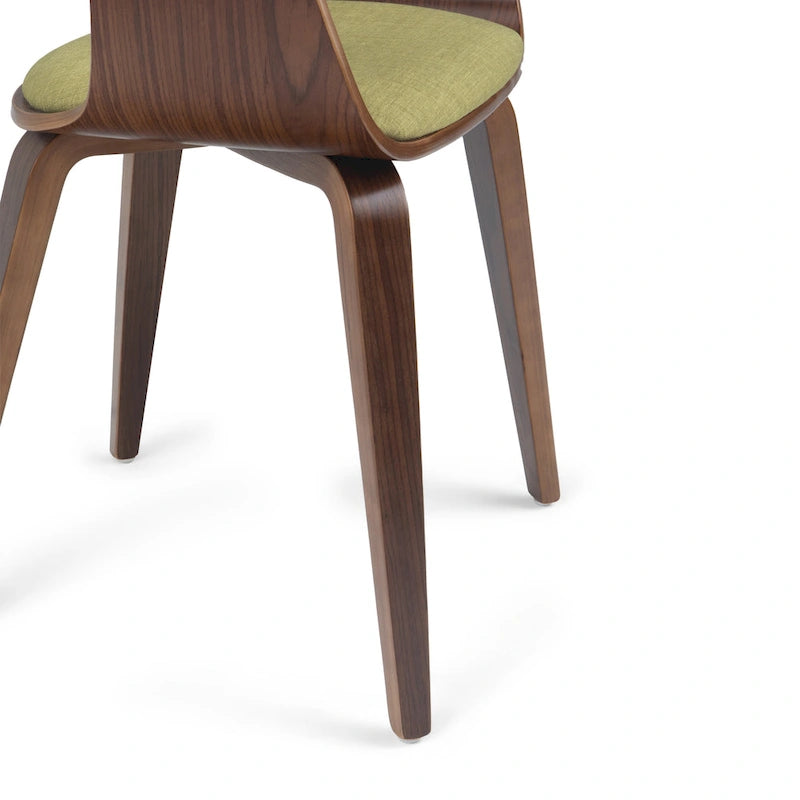 Chaise de salle à manger en bois courbé de style Mid-Century Modern