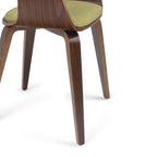 Chaise de salle à manger en bois courbé de style Mid-Century Modern