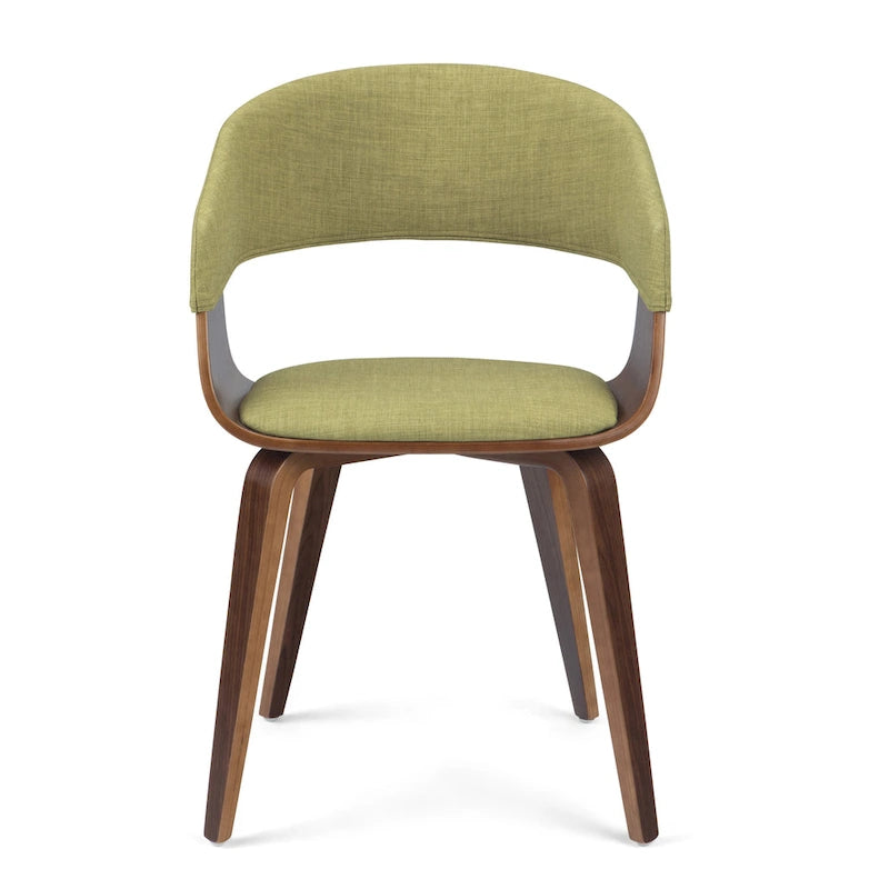 Chaise de salle à manger en bois courbé de style Mid-Century Modern