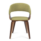 Chaise de salle à manger en bois courbé de style Mid-Century Modern
