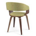Chaise de salle à manger en bois courbé de style Mid-Century Modern