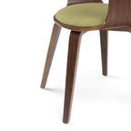 Chaise de salle à manger en bois courbé de style Mid-Century Modern