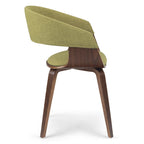 Chaise de salle à manger en bois courbé de style Mid-Century Modern