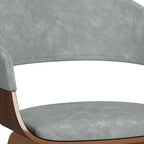 Chaise de salle à manger en bois courbé de style Mid-Century Modern