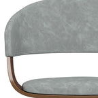 Chaise de salle à manger en bois courbé de style Mid-Century Modern