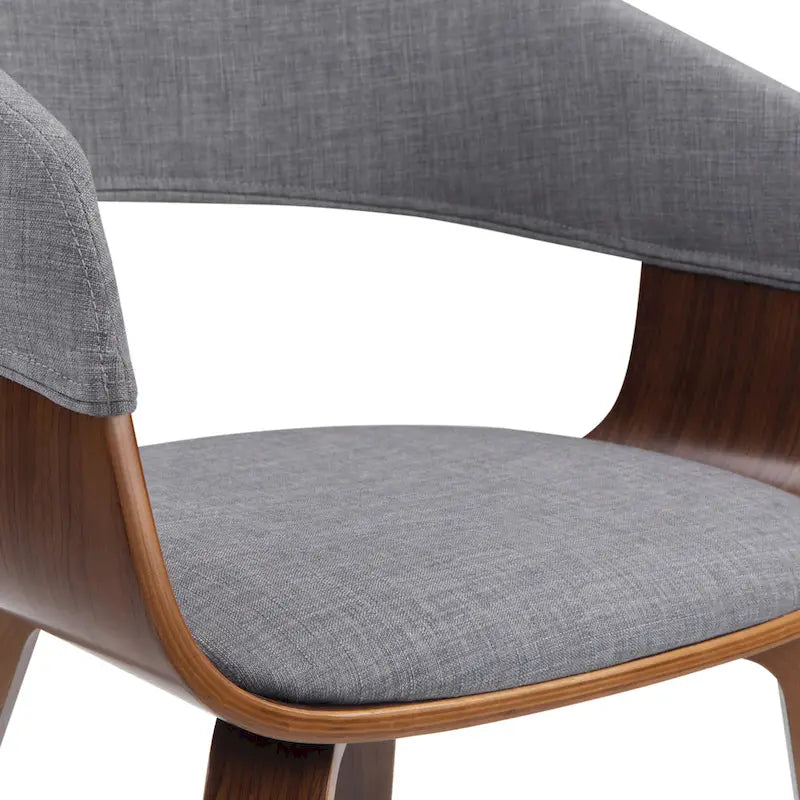 Chaise de salle à manger en bois courbé de style Mid-Century Modern