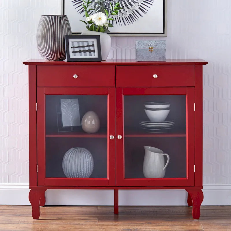 Buffet avec façade en verre