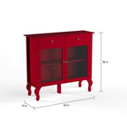 Buffet avec façade en verre