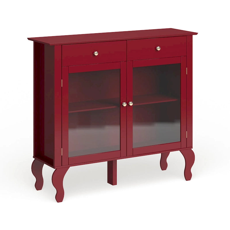 Buffet avec façade en verre