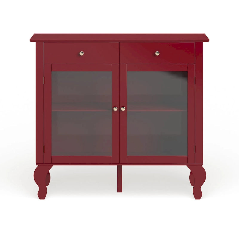 Buffet avec façade en verre
